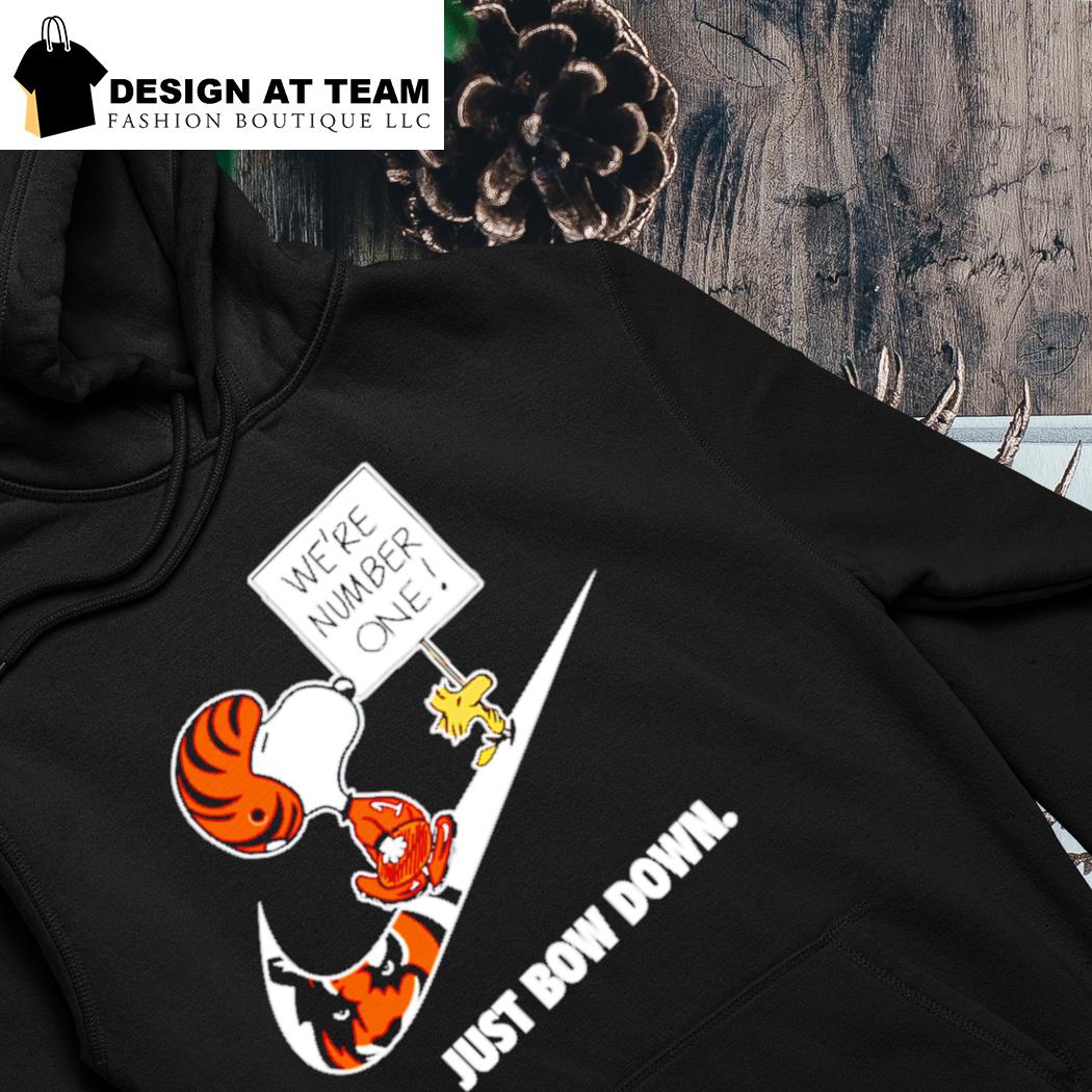 Snoopy and woodstock cincinnati bengals logo shirt, hoodie