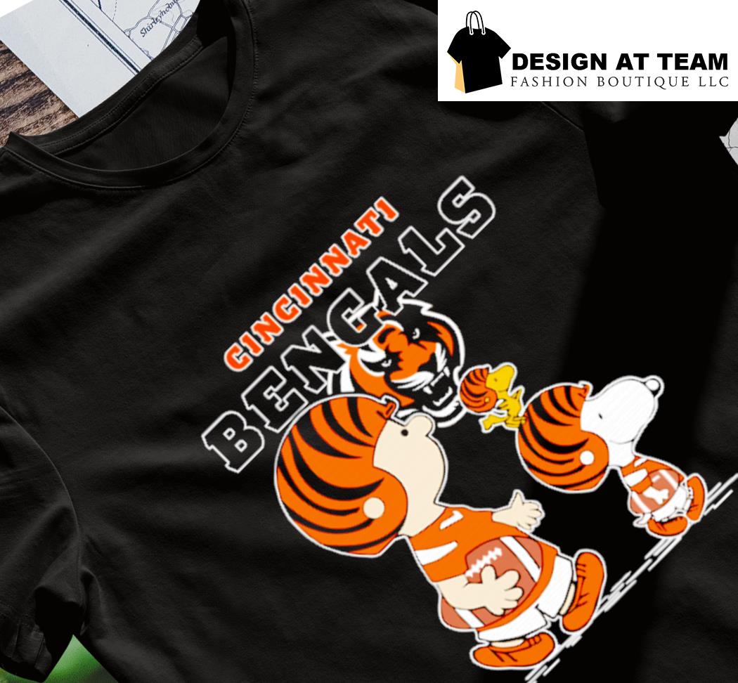 Cincinnati Bengals Lets Play Football Together Snoopy T-Shirt - T