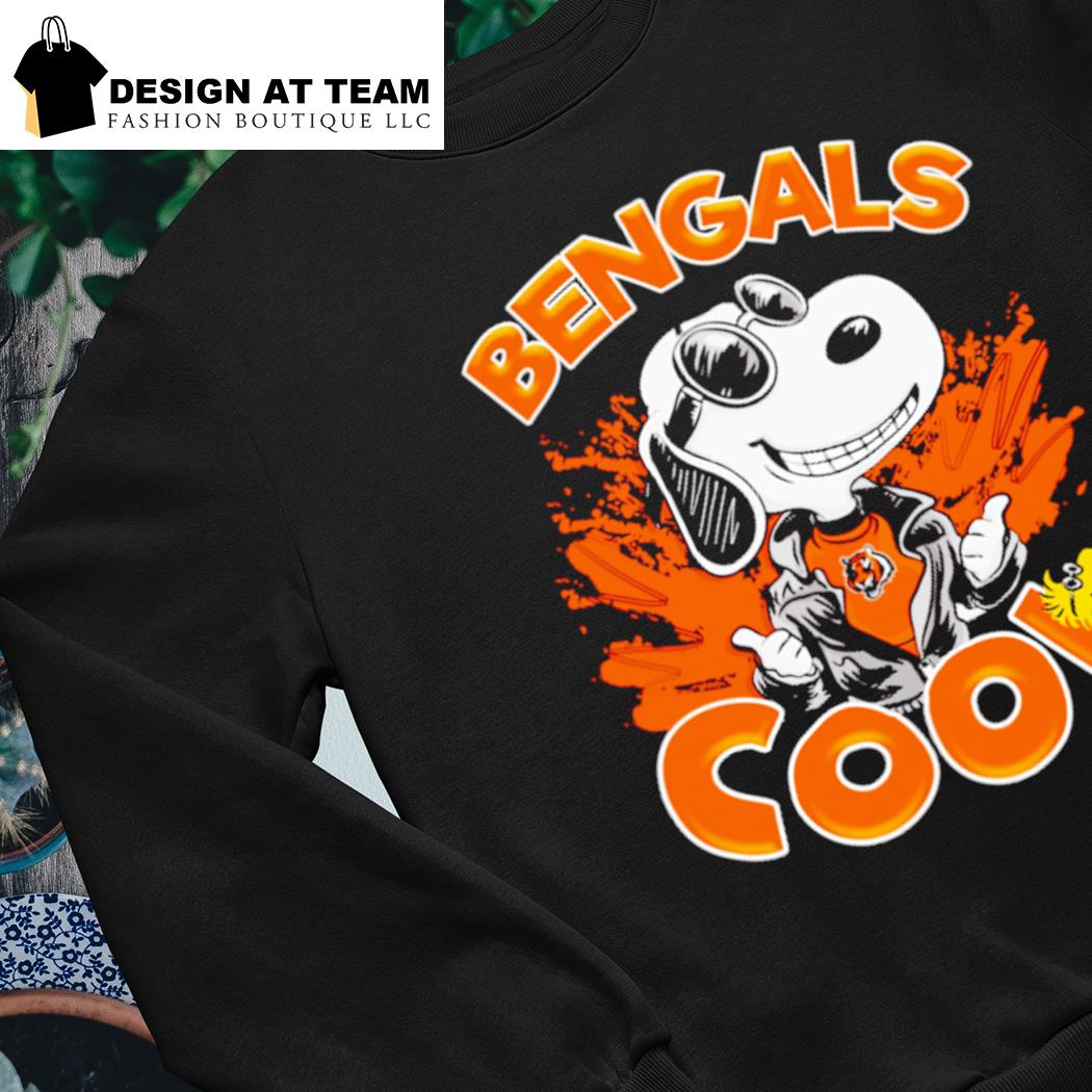 Peanuts X Bengals Joe Cool Burrow Shirt, hoodie, sweater, long