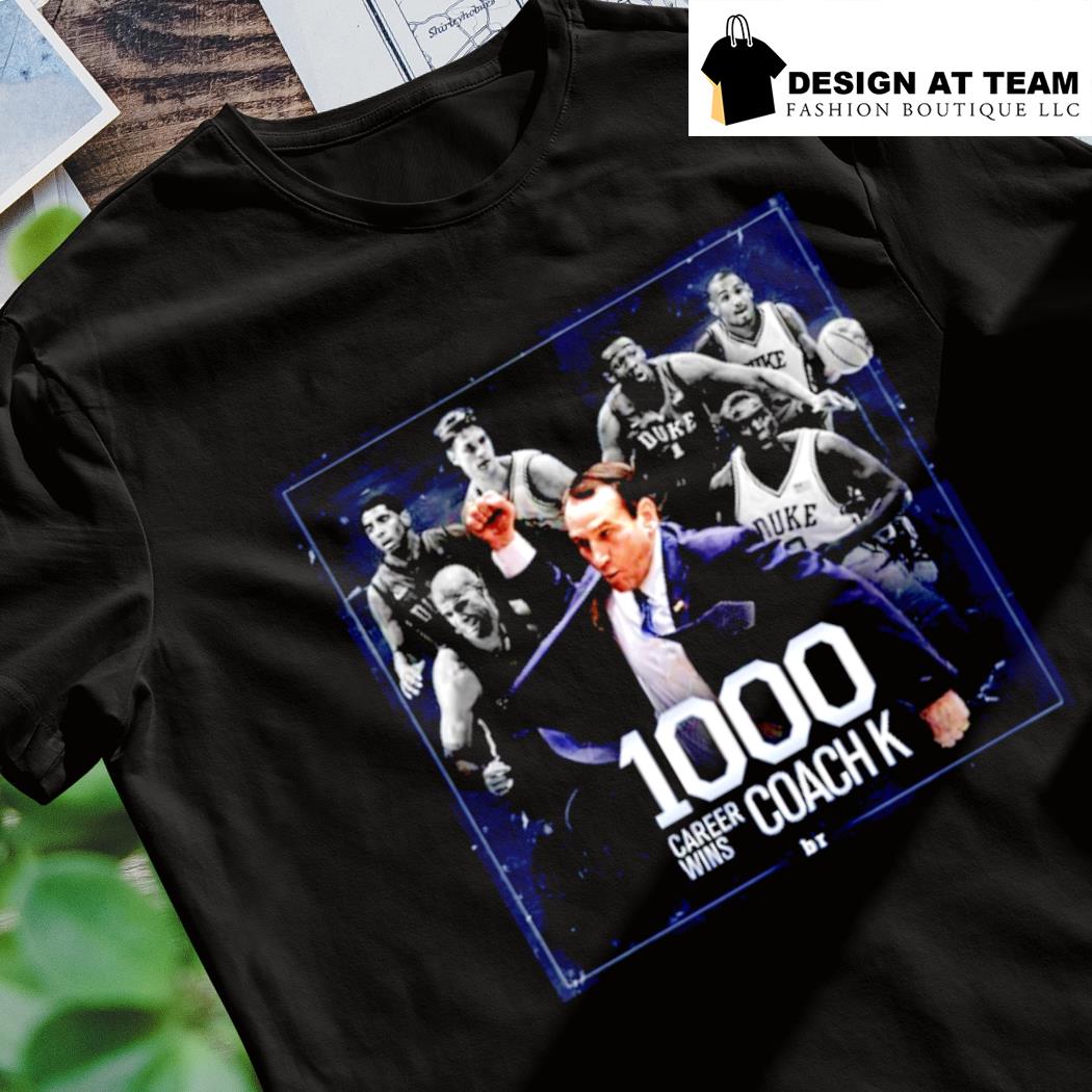 1000 Career Wins Coach K t-shirt, hoodie, sweater, long sleeve and tank top