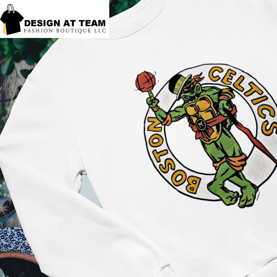 Boston Celtics Logo Hoodie from Homage. | Grey | Vintage Apparel from Homage.