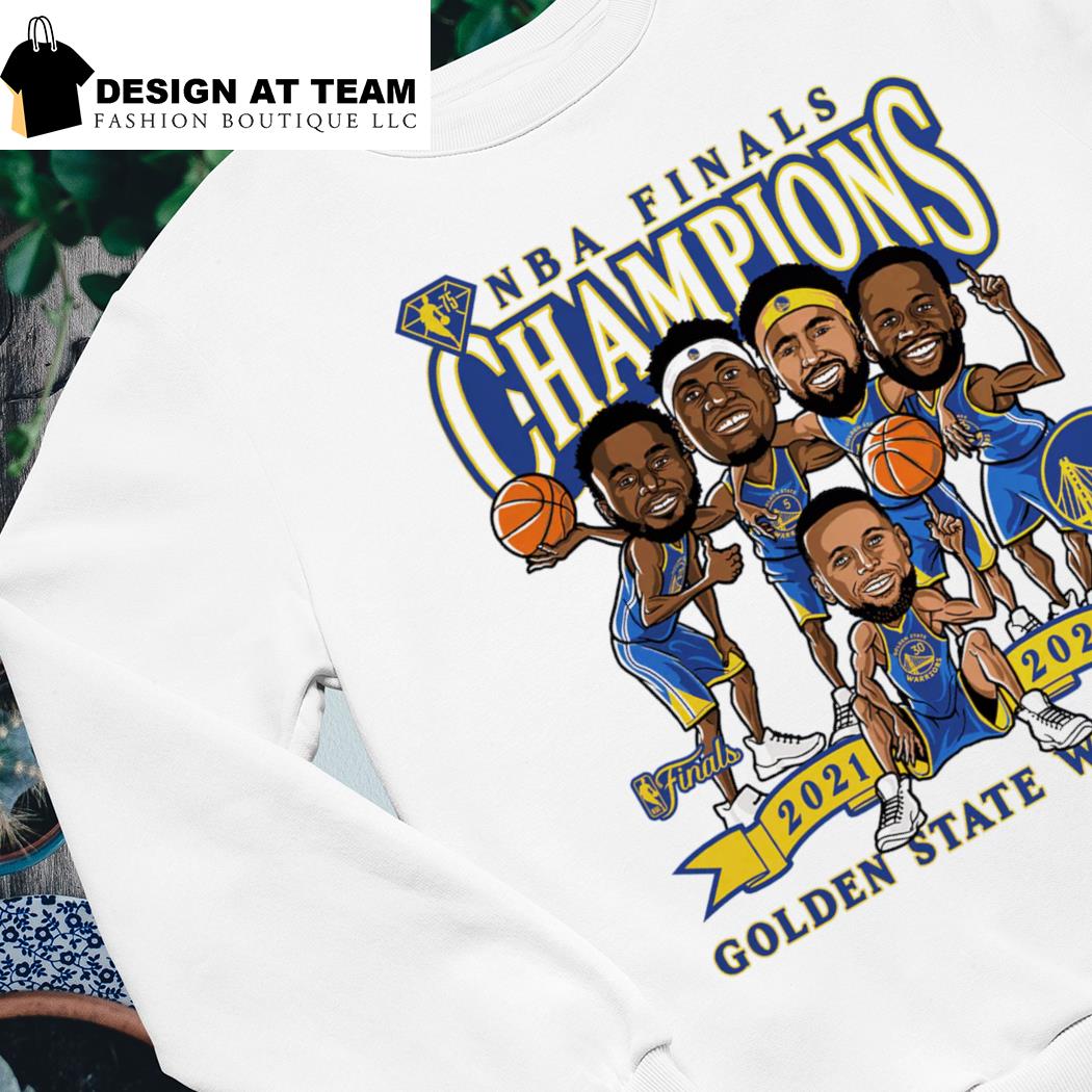 Golden State Warriors 2022 NBA Finals Champions Caricature Shirt -  High-Quality Printed Brand