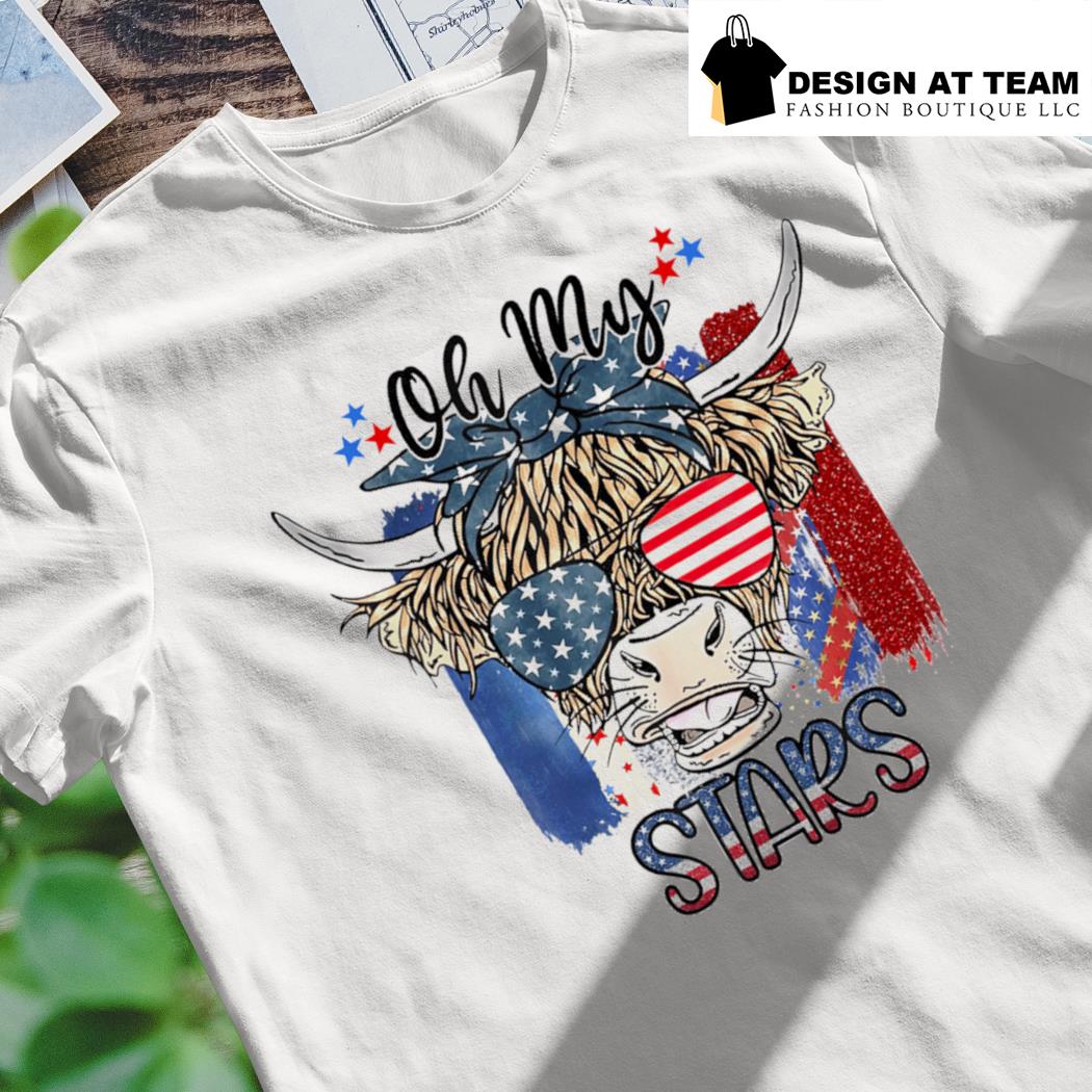 4th of july cow shirt