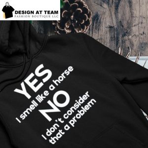Yes I Smell Like A Horse No I Don't Consider That A Problem hoodie