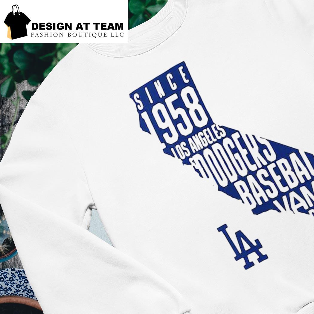 Los Angeles Dodgers Baseball Vamos Dodgers Since 1958 Map Shirt, hoodie,  sweater, long sleeve and tank top