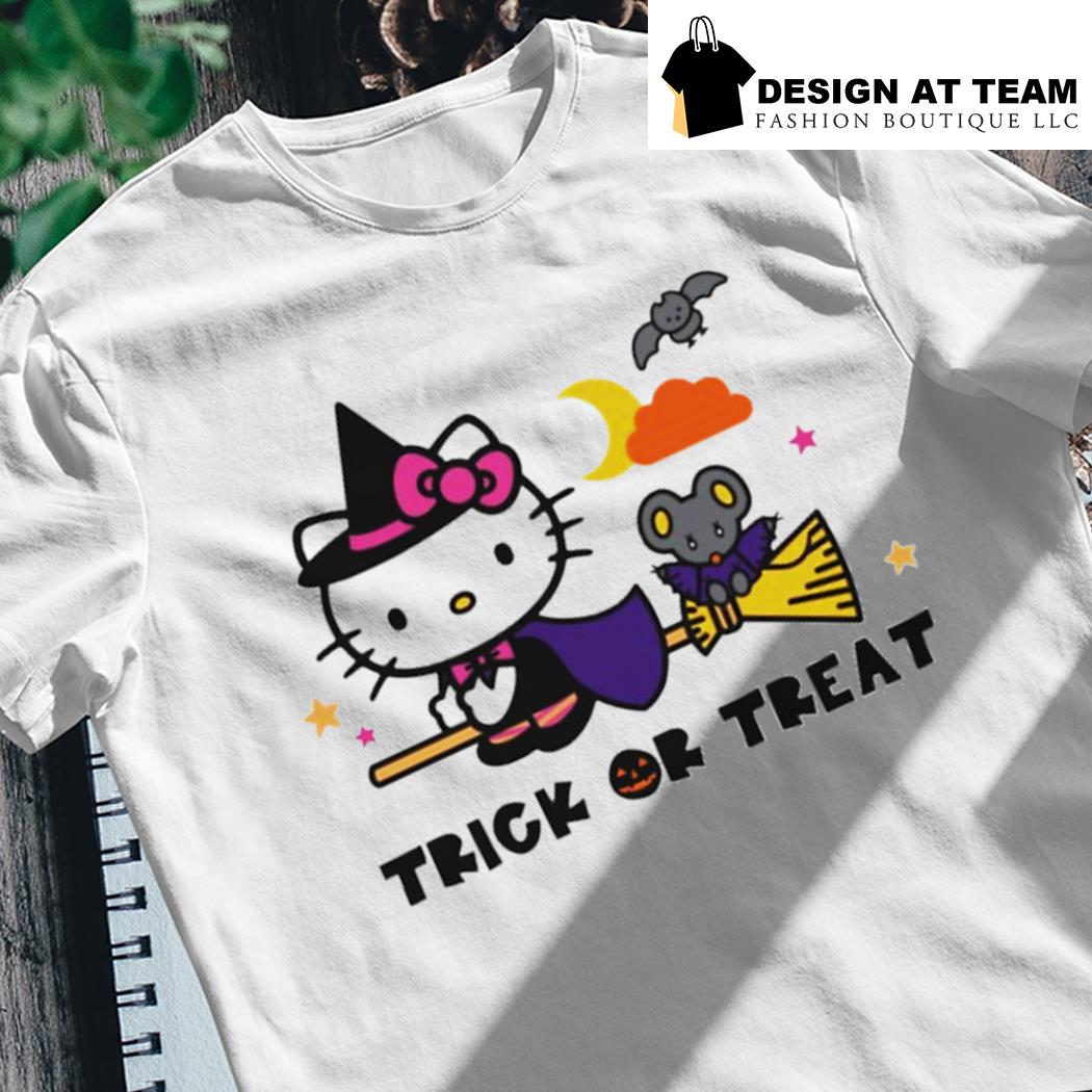  Hello Kitty Trick or Treat Halloween Tee Shirt T-Shirt