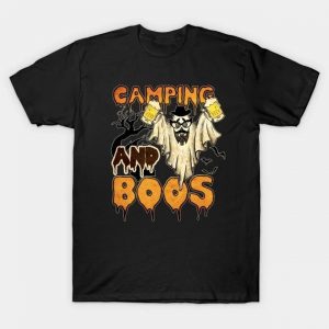 Camping and boos Halloween shirt