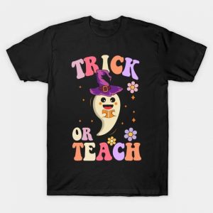Trick or teach ghost season Halloween shirt