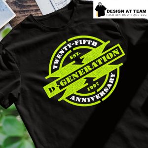 D-Generation X 25 Years logo est 1997 shirt, hoodie, sweater