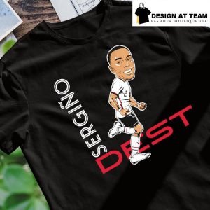 Sergino Dest USA Soccer Team caricature shirt