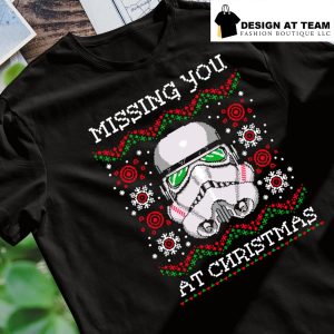 Star Wars Stormtrooper face missing you at Christmas ugly shirt