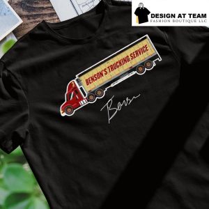 Trey Benson's Trucking service signature art shirt