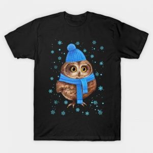 Xmas owl snowflake shirt