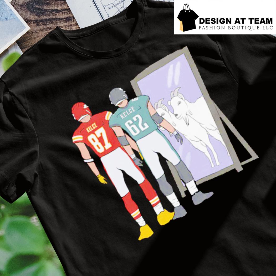 Travis Kelce And Jason Kelce Mirror Goats Shirt Ladies T-shirt