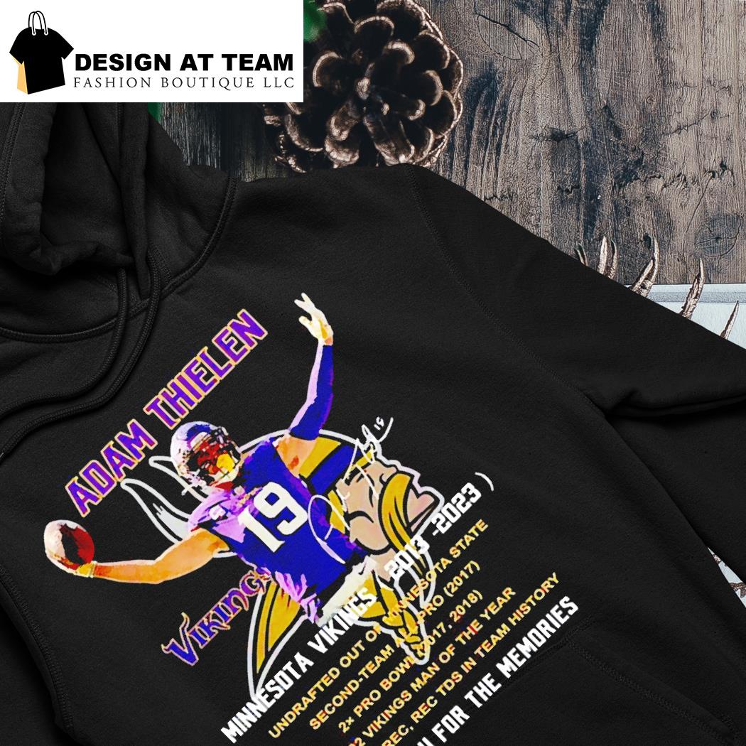 Thank You For The Memories Adam Thielen 19 Minnesota Vikings 2013 – 2023  T-shirt