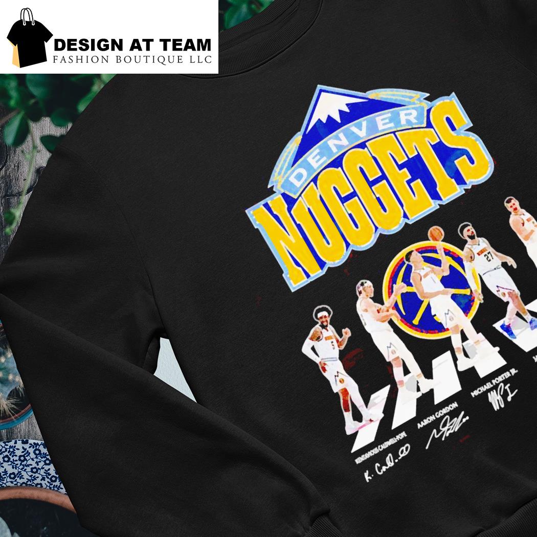 Cheap The Denver Nuggets Abbey Road T Shirt, Signature Of Member