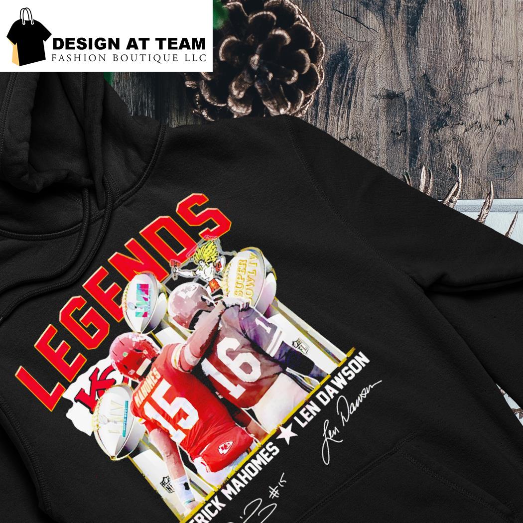 Official legends Patrick Mahomes And Len Dawson Signature T-Shirt