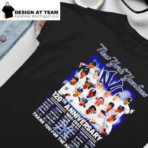New york yankees 1903 2023 thank you for the memories signatures shirt,  hoodie, sweater, long sleeve and tank top