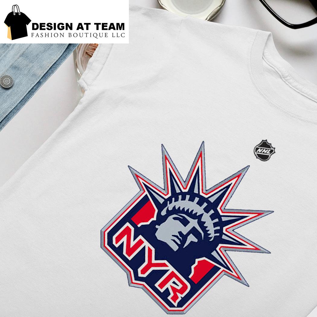 Women's Vintage NHL New York Rangers Lady Liberty Oversized T-Shirt