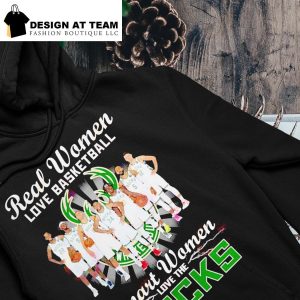 Real women love basketball smart women love the Bucks 2023 t- hoodie
