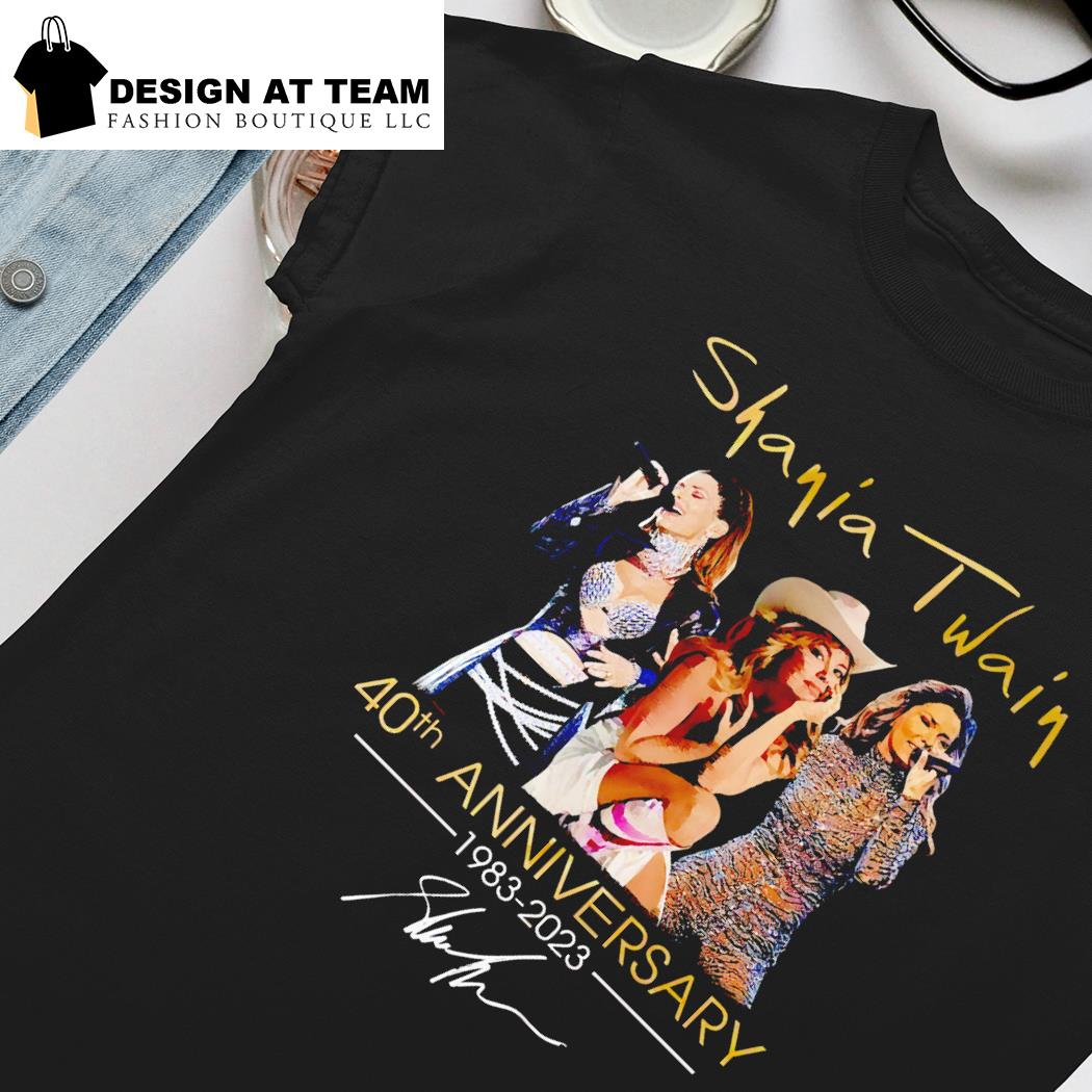 ✈ ZAPP 40YEAR ANNIVERSARY TOUR 2021 Tシャツ Shania Twain 40th Anniversary 1983 – 2023 signautre t-shirt