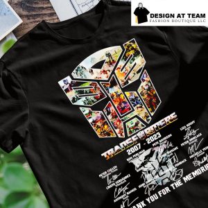Transformers 2007 – 2023 signature thank you for the memories t-shirt