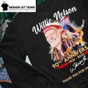 Willie Nelson Maria Muldaur Tシャツ 1979年 Willie Nelson 90th Anniversary 1933 – 2023 thank you for the