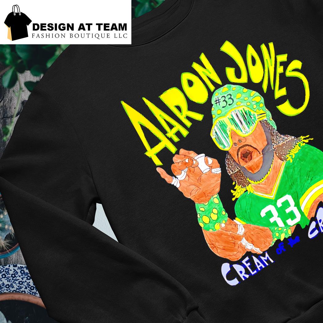 Official Aaron jones 33 cream of the crop shirt, hoodie, sweater, long  sleeve and tank top