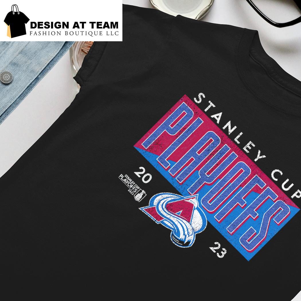 Colorado Avalanche 2023 Stanley Cup Playoffs retro logo shirt