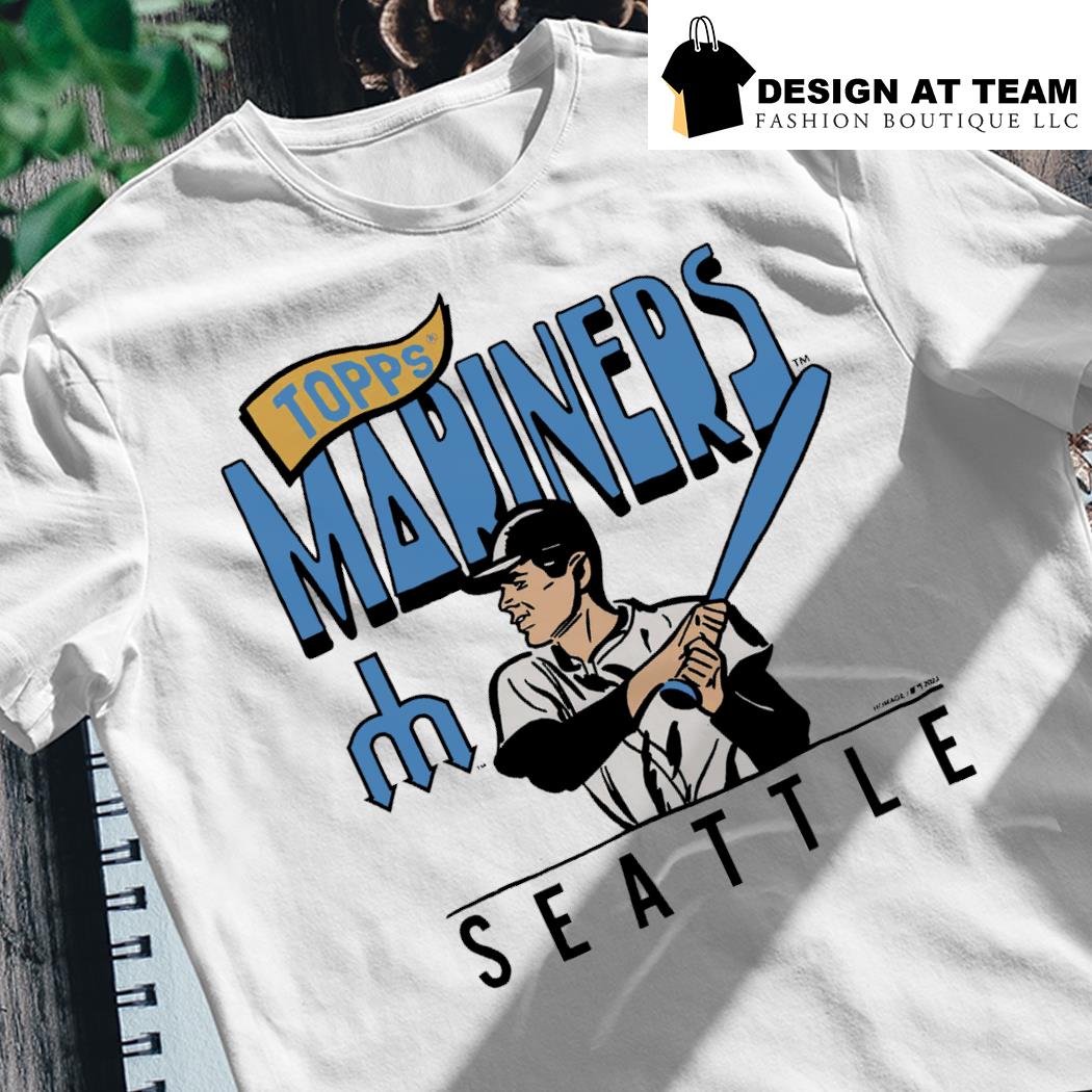 MLB x Topps Seattle Mariners baseball 2023 retro shirt - Limotees