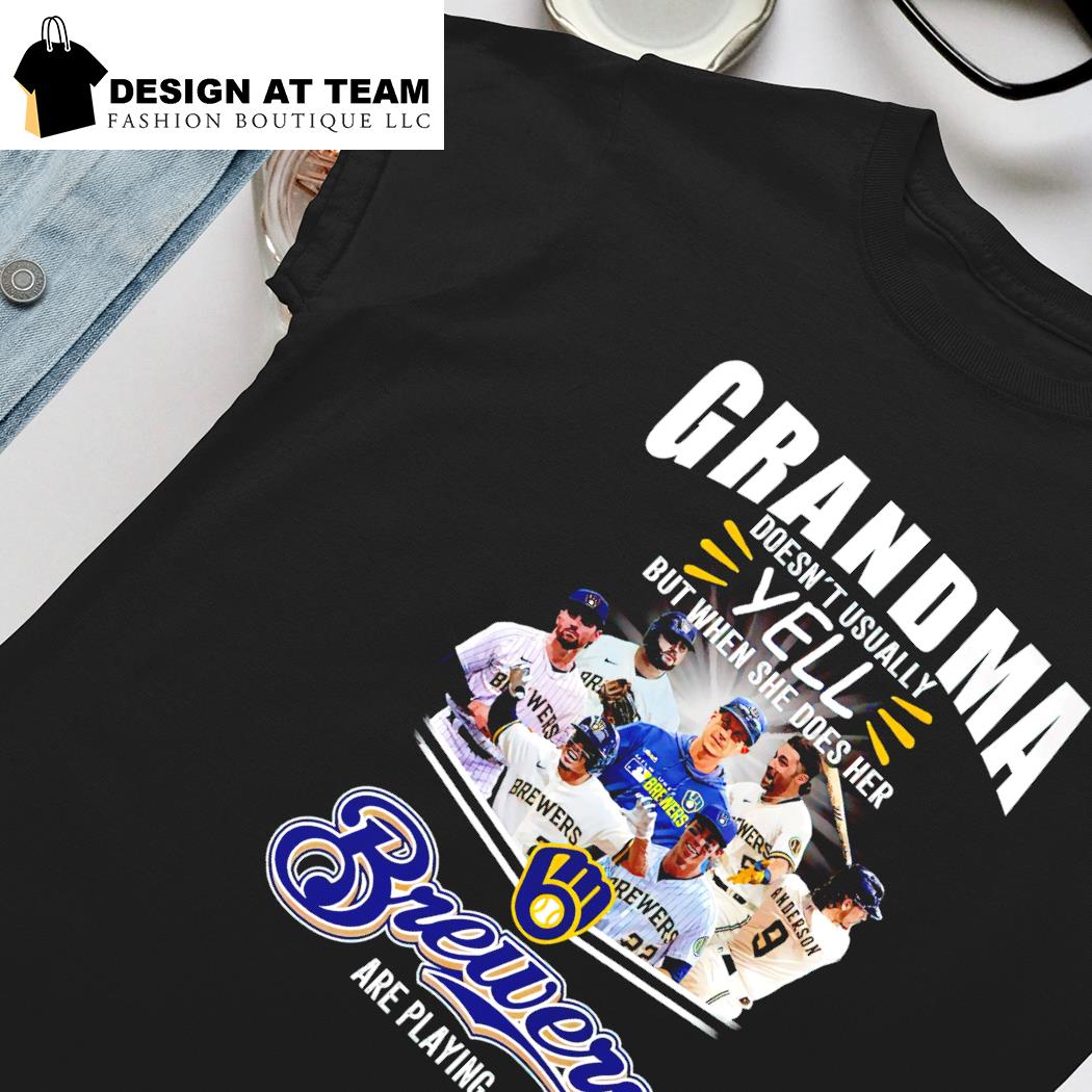 NEW FASHION Grandma Milwaukee Brewers Are Playing T-Shirt