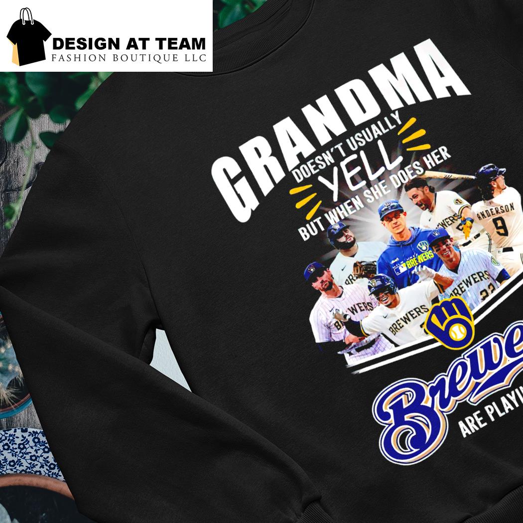 NEW FASHION Grandma Milwaukee Brewers Are Playing T-Shirt