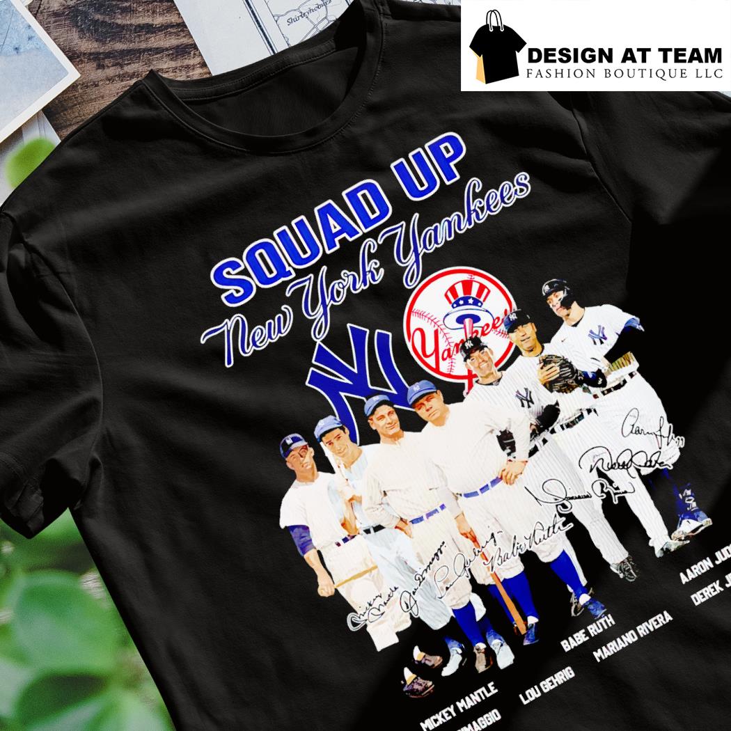Squad up New York Yankees Signature Shirt, hoodie, longsleeve