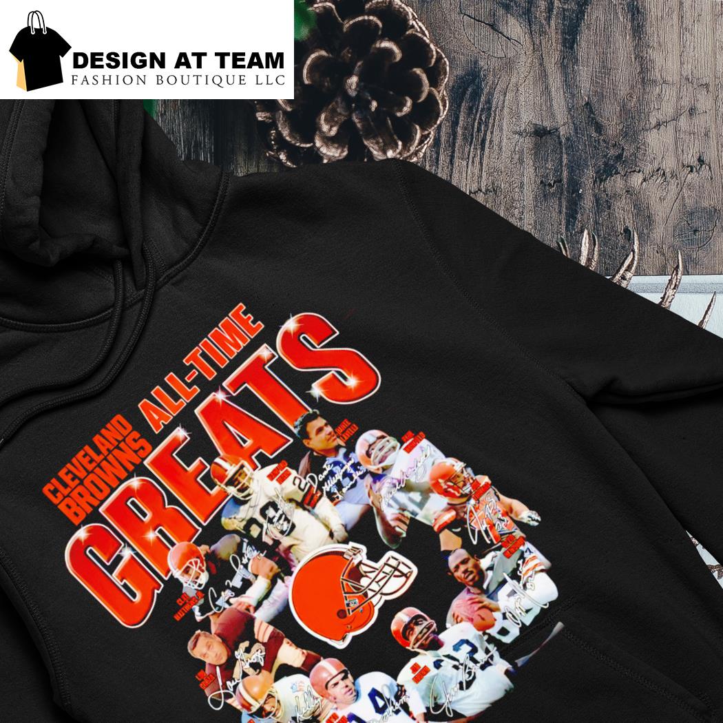 2023 Cleveland Browns All Time Greats signatures hoodie