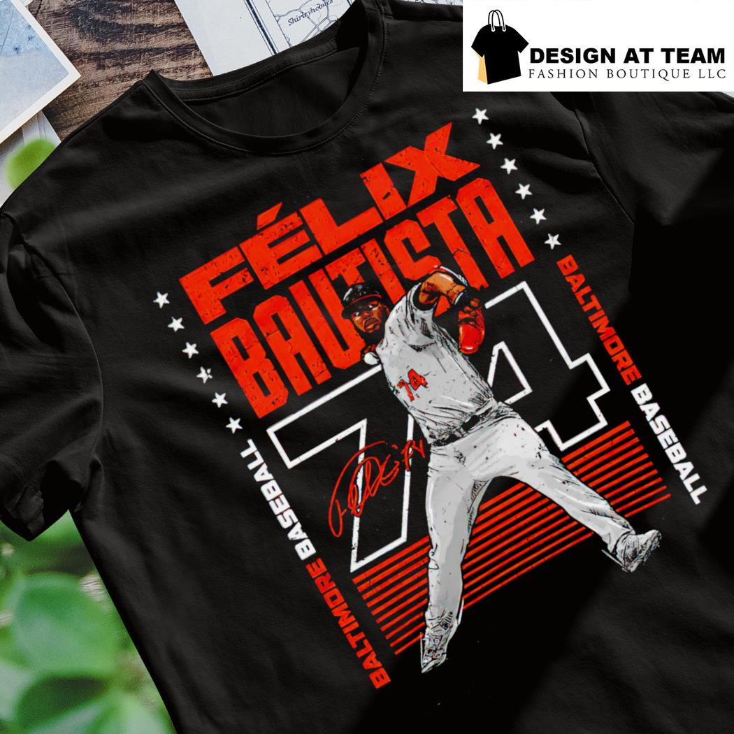 74 Felix Bautista Baltimore baseball signature shirt