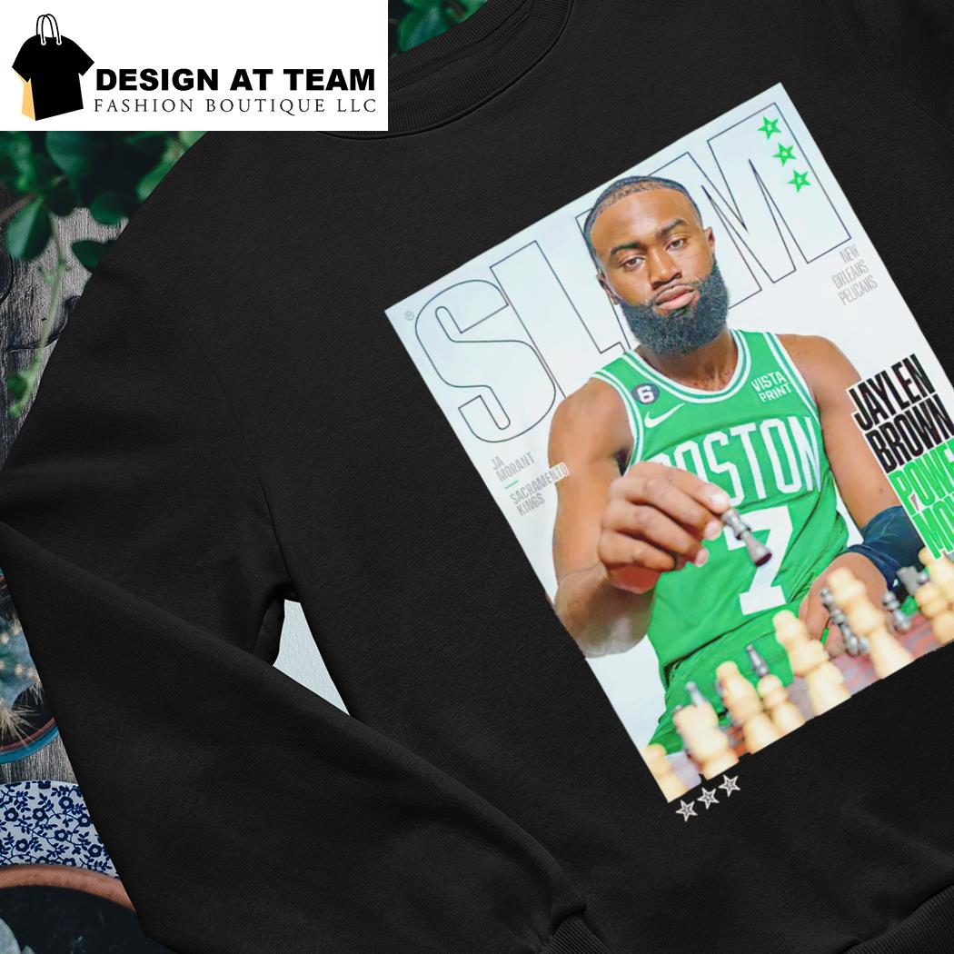 Slam Cover Tee Shirt Boston Celtics Jaylen Brown Power Moves