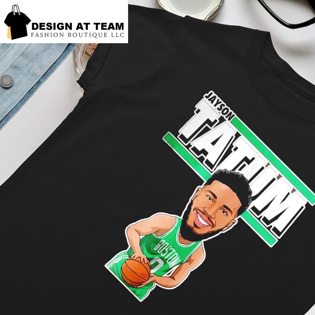 Green Jayson Tatum Cartoon Logo Ladies V-Neck Shirt T-Shirt, Women, Short  Sleeve