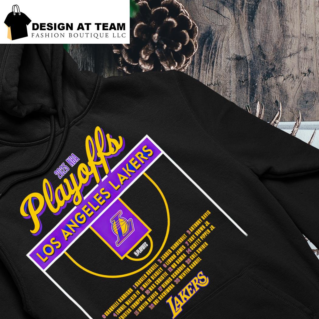 Los Angeles Lakers Stadium 2023 NBA Playoffs Roster Shirt, hoodie, sweater,  long sleeve and tank top