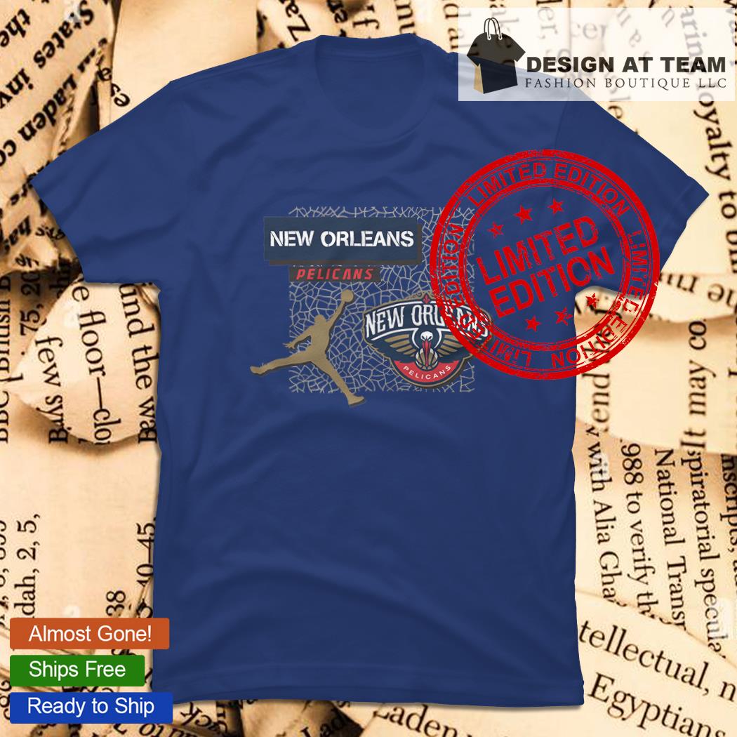 New Orleans Pelicans basketball team logo retro blue