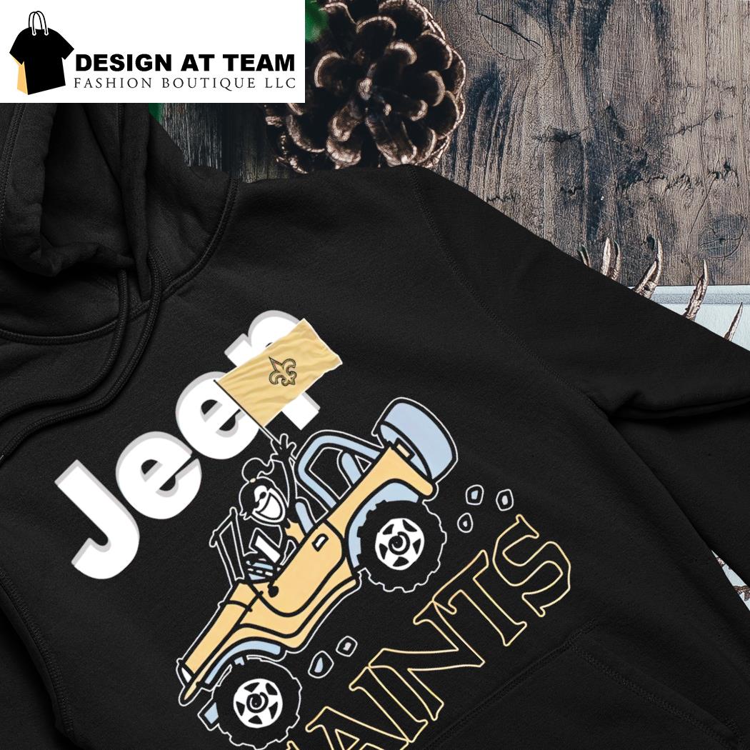 New Orleans Saints with Jeep Saints flag 2023 shirt, hoodie, sweater, long  sleeve and tank top