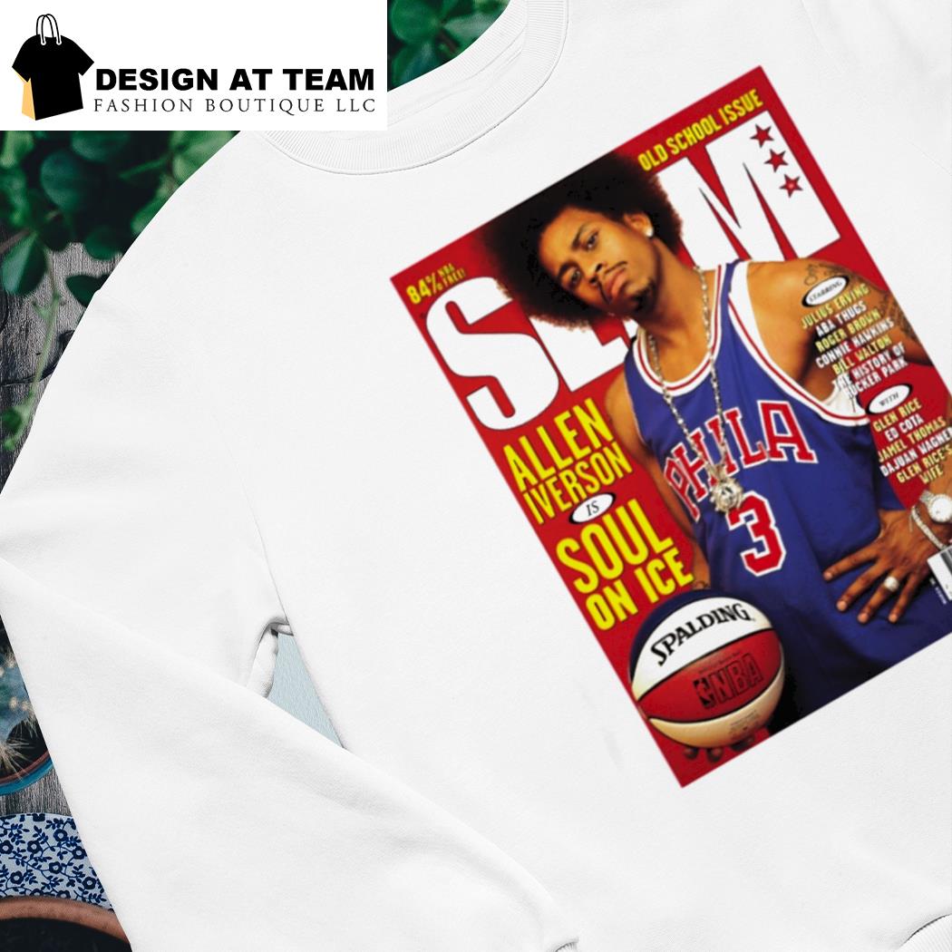 Official slam Cover Tee Philadelphia 76ers Allen Iverson T-Shirts, hoodie,  tank top, sweater and long sleeve t-shirt