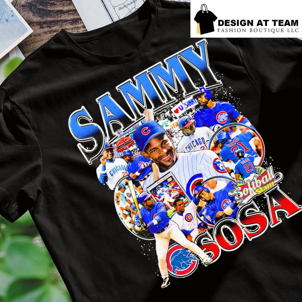 21 Sammy Sosa Jersey Chicago Cubs White Grey Cool Base Sammy Sosa