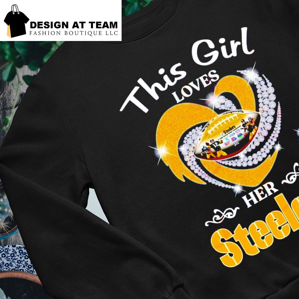 Pittsburgh Steelers girl glasses logo 2023 shirt, hoodie, sweater, long  sleeve and tank top