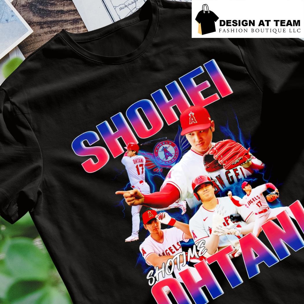 It's SHOTIME 17 Shohei Ohtani Angels Tee Shirt