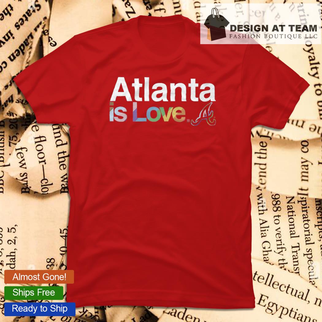 LGBTQ+ Atlanta Braves is love pride logo 2023 T-shirt, hoodie