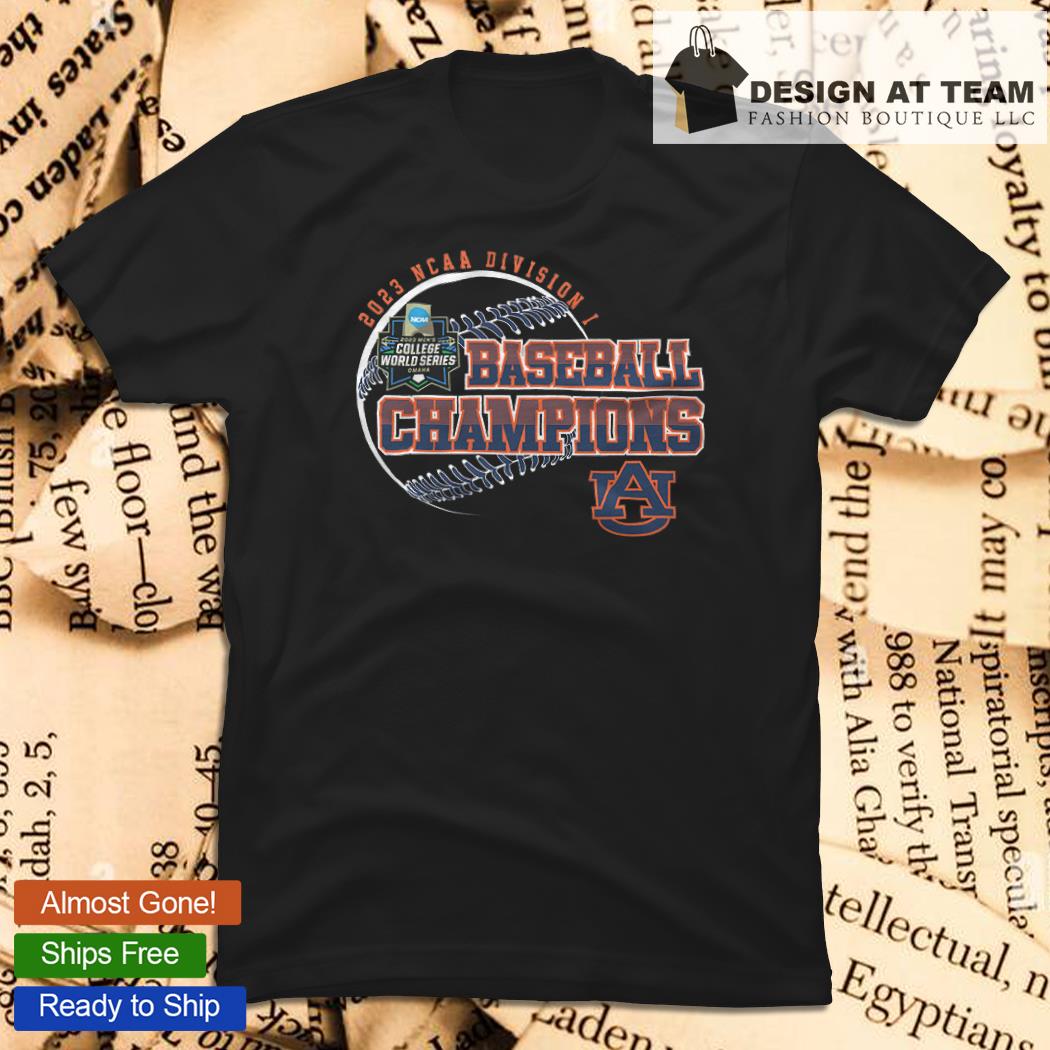 2023 Division I Champions Baseball Auburn Tigers Baseball Shirt