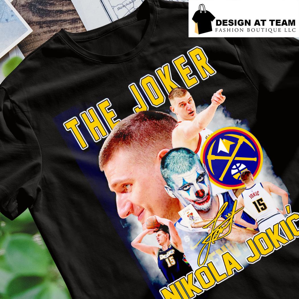 Denver Nuggets Nikola Jokic Joker 2023 Shirt - Long Sleeve T Shirt,  Sweatshirt, Hoodie, T Shirt