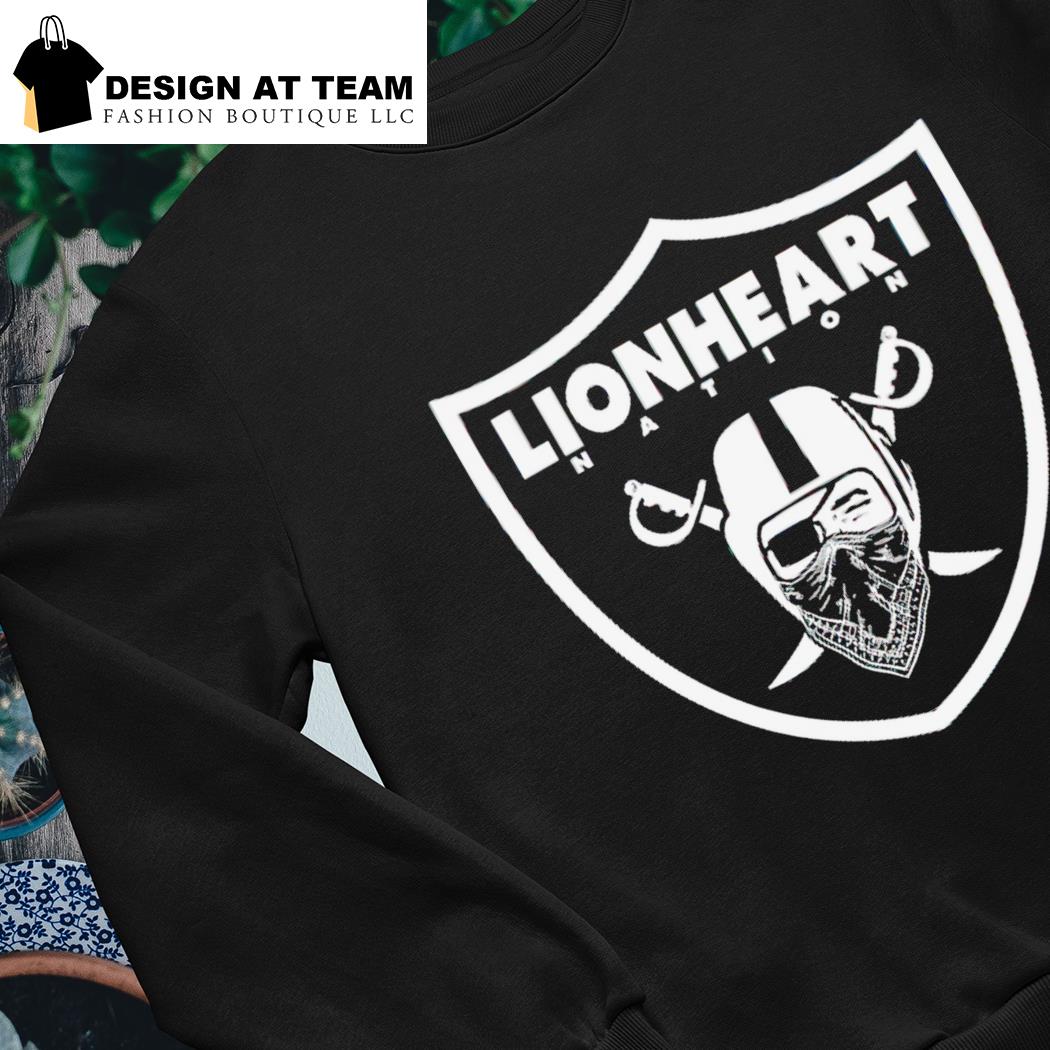 Los Angeles Raiders Lionheart nation shirt, hoodie, sweatshirt and