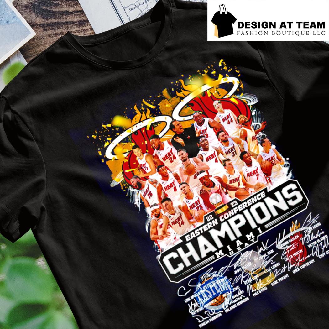 2022 2023 Eastern Conference Champions Miami Heat NBA Retro Shirt