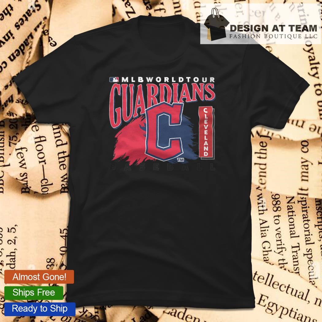 MLB World Tour Cleveland Guardians baseball logo 2023 shirt